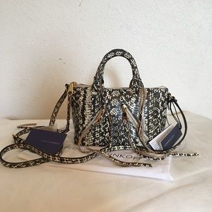 Rebecca Minkoff Snake skin Mini Moto Satchel